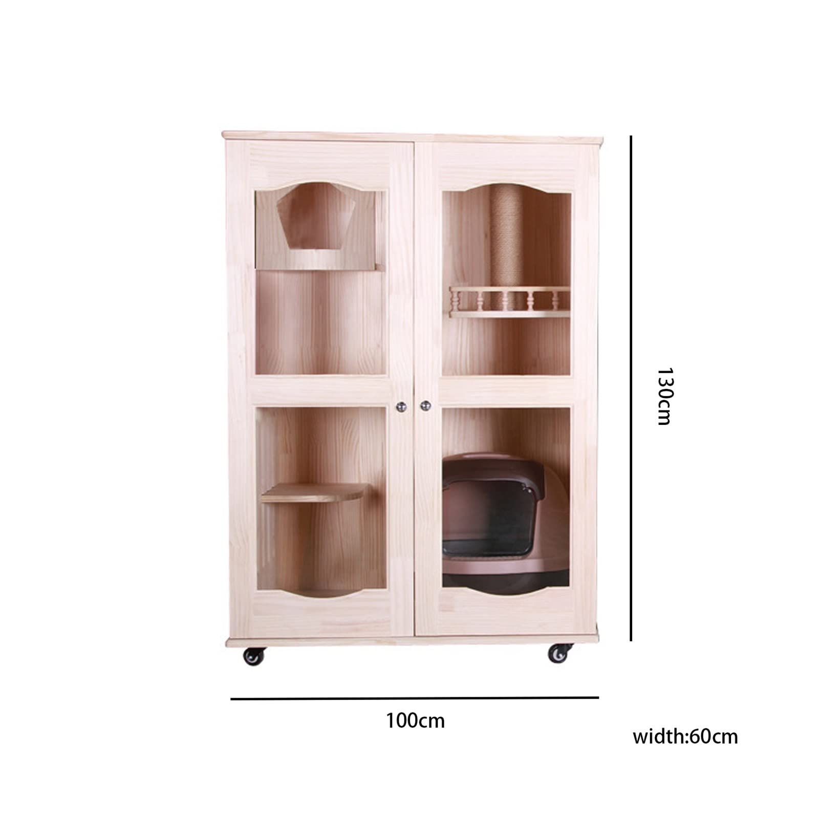 Casa para gatos Jaula para gatos villa casa villa para gatos sala de partos marco de escalada para gatos juguete para gatos casa para gatos arena para gatos Condominio para gatos Catio (Onecolor 6)