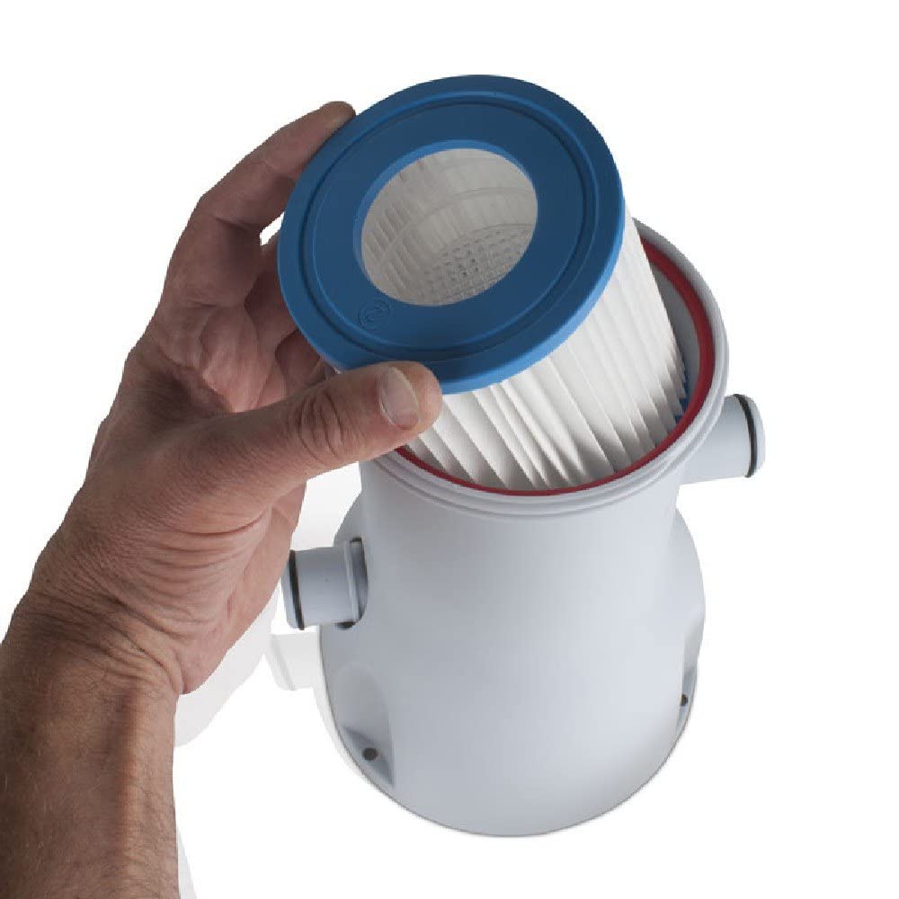 Gre CFS20 - Filtro de Cartucho para Piscinas pequeñas. Filtra 2.000 l/h con Potencia 35W.