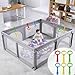 6PCS 4 Colors Baby Playpen Pull up Rings-Plastic Crib Pull Rings Kids Walking Exercises Assistant Stand Up Cot Hanging Ring for Infant Baby Toddler Practice Tooll