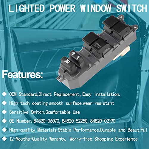 KIKAPA Interruttore Alzacristalli elettrici per