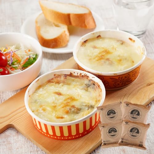 国産 牡蠣 ホタテ グラタン セット おかず 温めるだけ 冷凍 おかず 食品 夜食 惣菜 レンジ調理 簡単 1袋160g 贅沢 (4袋)