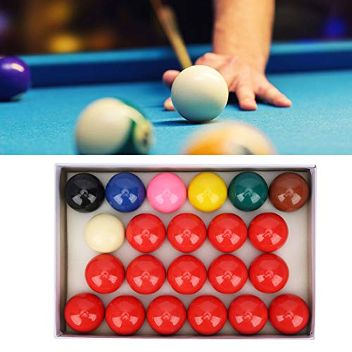 22 Piece Snooker Billiard Balls Set 52.2mm 2.1 inch Resin Pool Balls for Pool Tables Precision Balanced Smooth Hitting Comfort Professional Grade Tournament Standard Size - Image 3