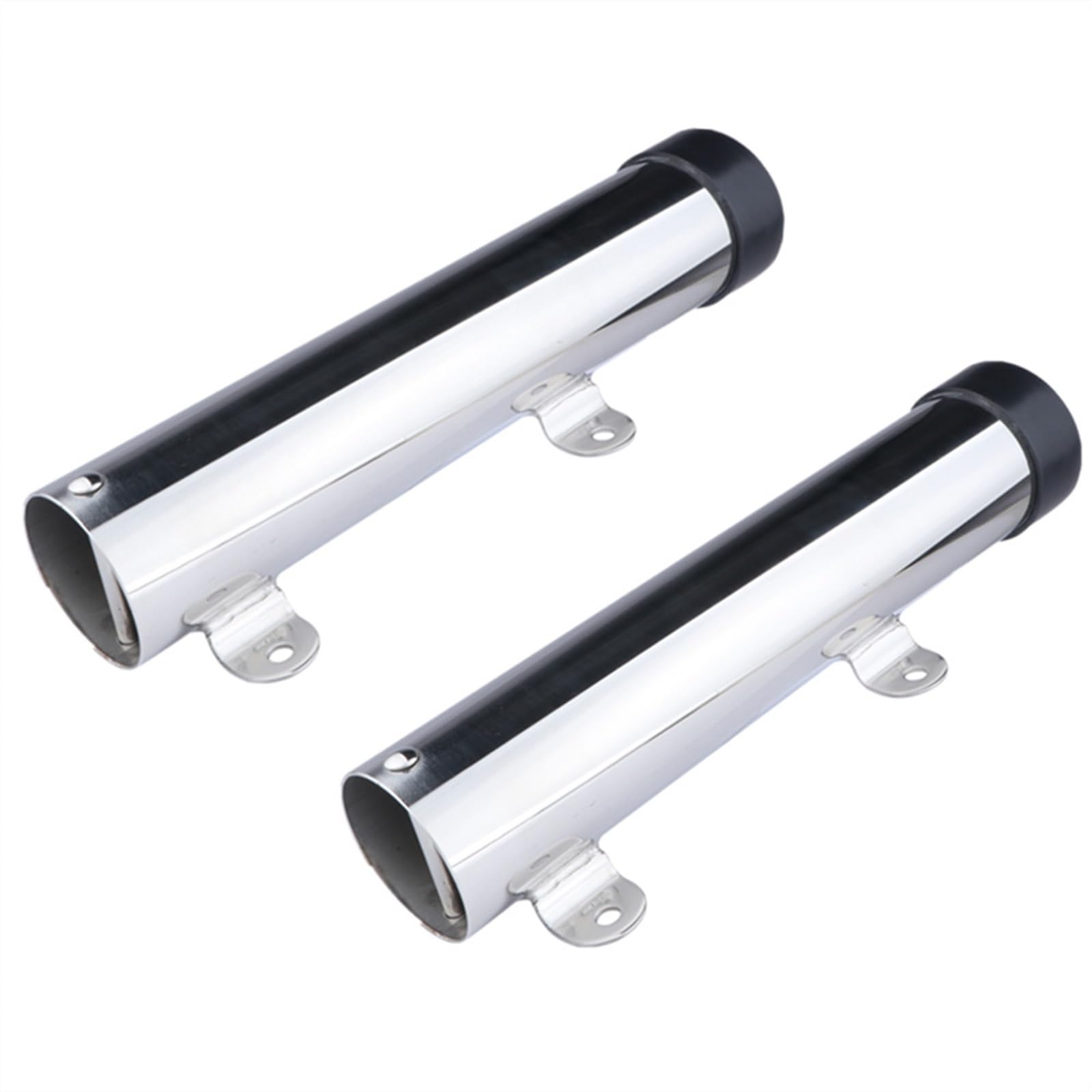 2 Pieces 10" Long Side Mount Fishing Rod Holder Stainless Steel Seat for Marine Boat Yacht
