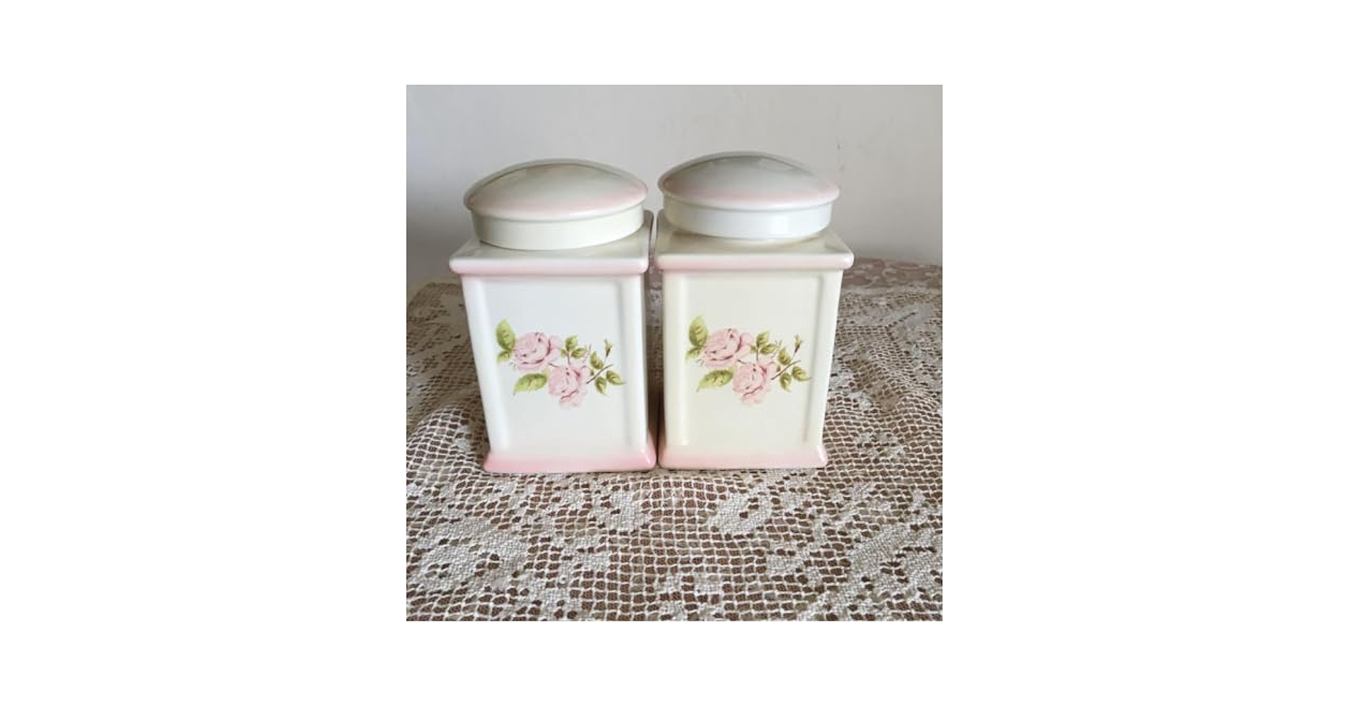 イマン　ダイアナローズ　キャニスター　2個セット Amazon｜︎イマンimane︎ ダイアナローズ陶器製ティー
