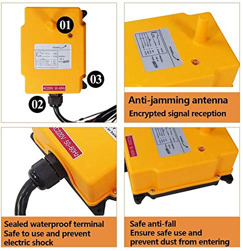 Cikonielf Télécommande De Grue F24-8S Télécommande Fil Pour Grue Industrielle Haute Fiabilité