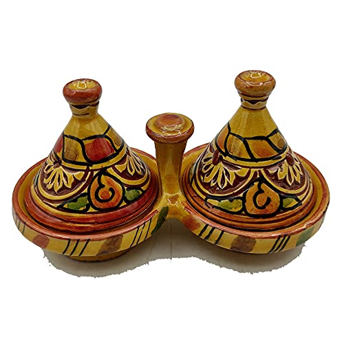 Etnico Arredo Mini Tajine Porta especias Salse Cerámica Terracota Marruecos 0106211200