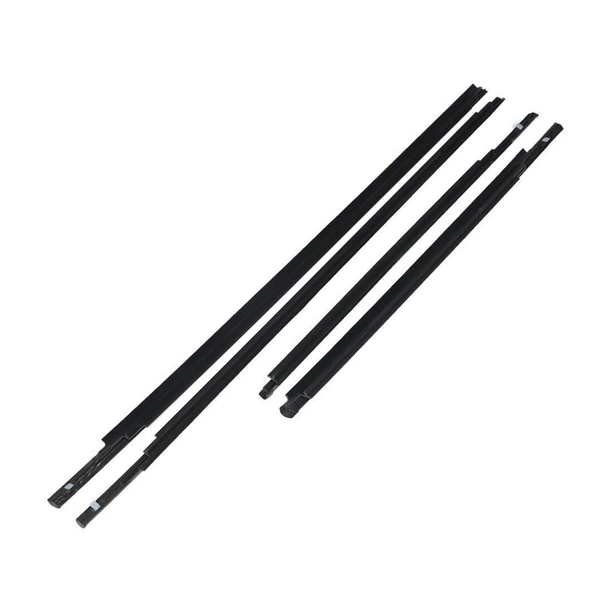 Sealing Strip 4PCS Car Outer Door Windows Rubber Weatherstrip for Toyota for Yaris Sedan 2007-2016 Waterproof Pressure Sealing Strip