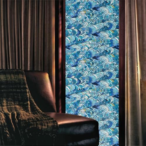 Vinilo decorativo azul vinilo ventana 40x300 cm miniatura 2