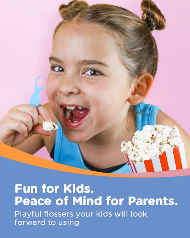 Buy Piico Dental Floss Picks, Dual Line Unflavored Kids Flossers