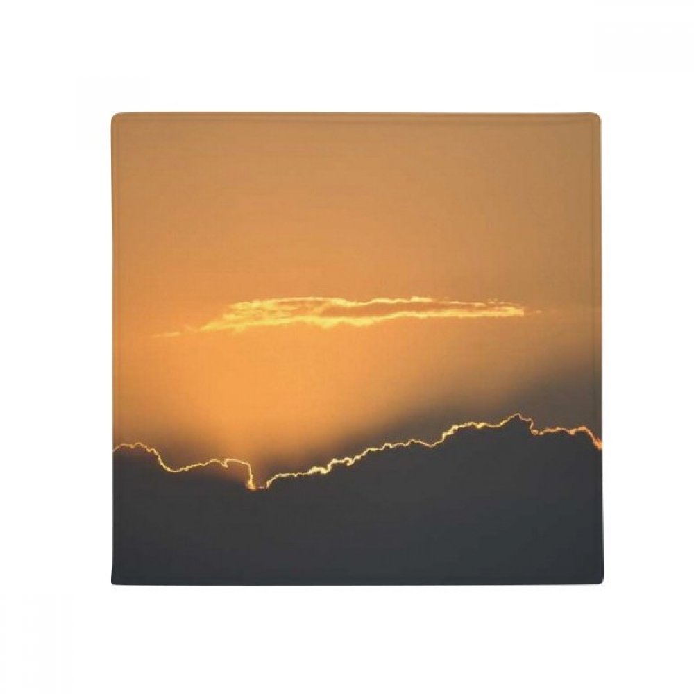 Tapis cuisine antidérapant nuages ciel orange 50x50cm évite les glissades de chien