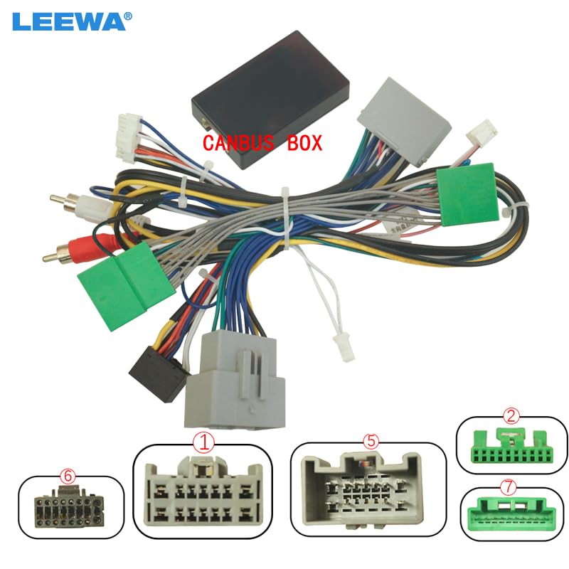 Car for Audio 16pin Wiring Harness with Canbus Box for Landrover Freelander 2 (06-12) Stereo Installation Wire Adapter #CA7307 - (Color Name: CANBUS Box)