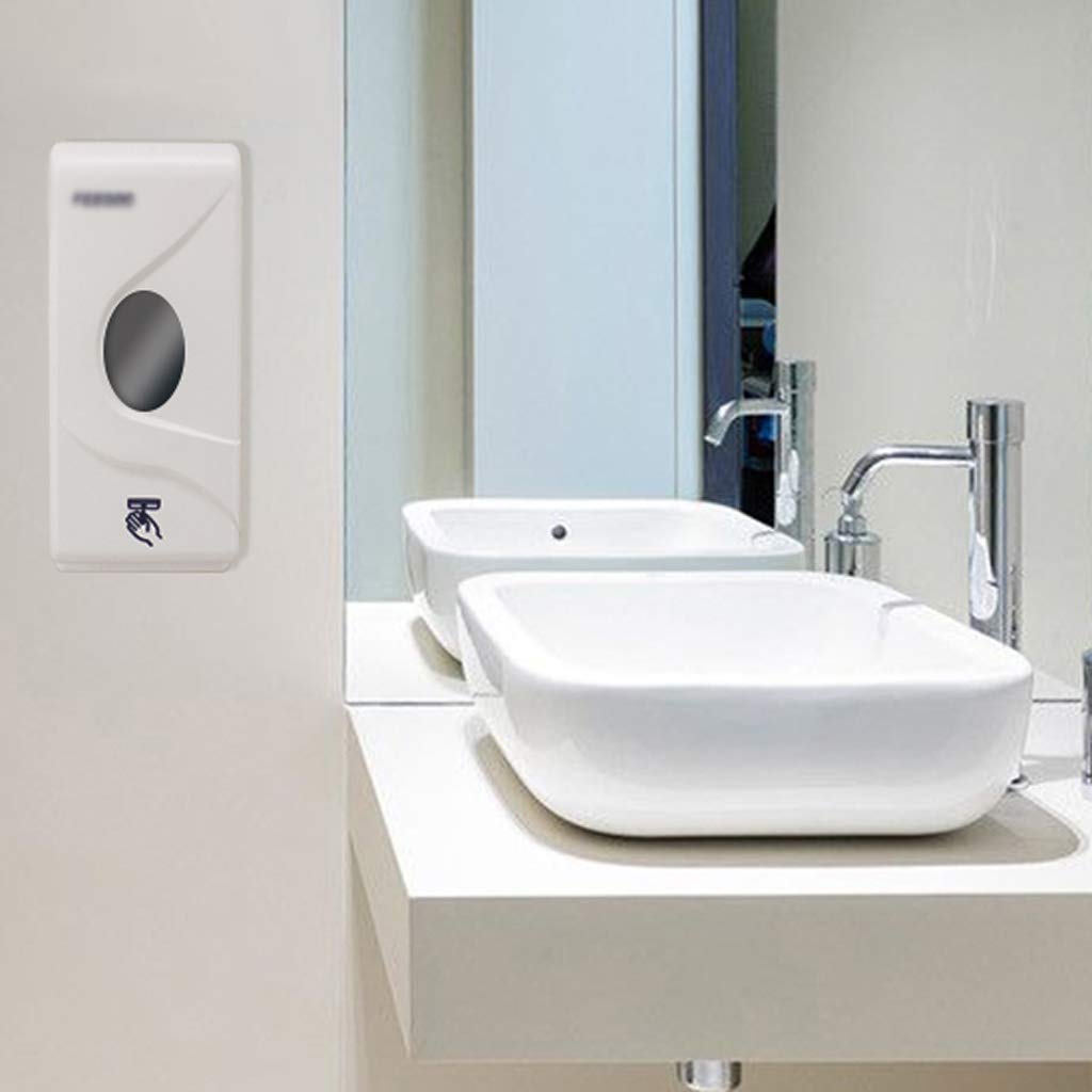 MYBA Dozownik mydła 800 ml automatyczny uchwyt ścienny szkolny dozownik mydła Hotel ABS bezobsługowy dozownik mydła i baterie mydlane pompka do mydła
