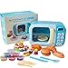 Mikrowelle Spielzeug Geschirr Ofen Pädagogisches Batteriebetriebenes Spielset Mit Lichtern Sounds Spielset Kinder Küche Elektronische Pretend Play Spielzeug Set Für Kleinkinder Jungen Mädchen