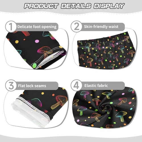 senya Girls Printed Leggings Yoga Pants Laser Mushroom Pattern for Kids in 4t to 10 Years, 4T3