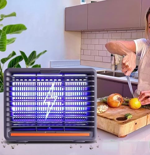 Image of Electric Mosquito Killer, Fly Insect Killer Machine, Insect Bug Zapper,Fly Catcher and Trap Killer LED Lamp for Restaurants,Home, Kitchen, Kids Bedroom, Indoor, Outdoor Office. (Grey)