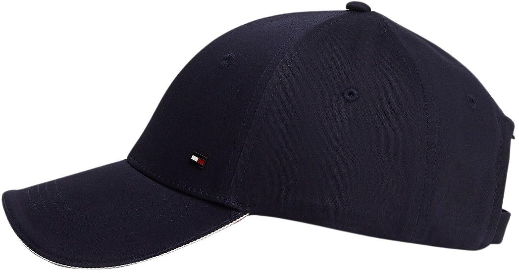 Tommy Hilfiger TH Corporate Berretto da Uomo in Cotone a 6 Pannelli AM0AM13337DW6001, Blu Spazio, OS