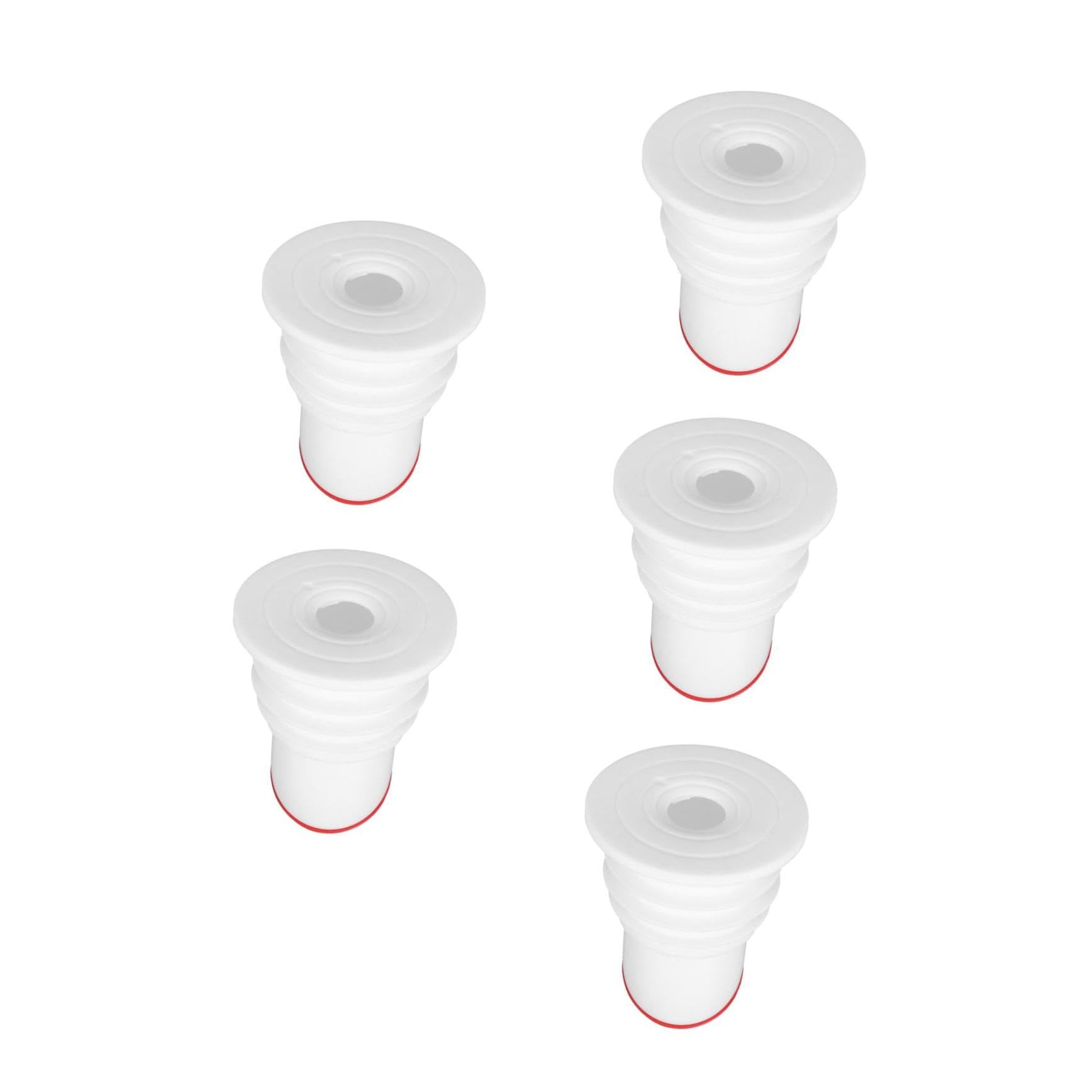 Uonlytech 5piezas Tapón De Sellado De Drenaje De Antiodor para Lavabos y Duchas Compatible Tuberías De Previene El Reflujo y Bloquea Olores Diseño Elegante y Duradero