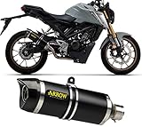 honda 125 cbf 2009 51519AKNW arrow scarico completo omologato open thunder alluminio nero fondello carby compatibile con honda cb 125 r 2021 2022 mototopgun
