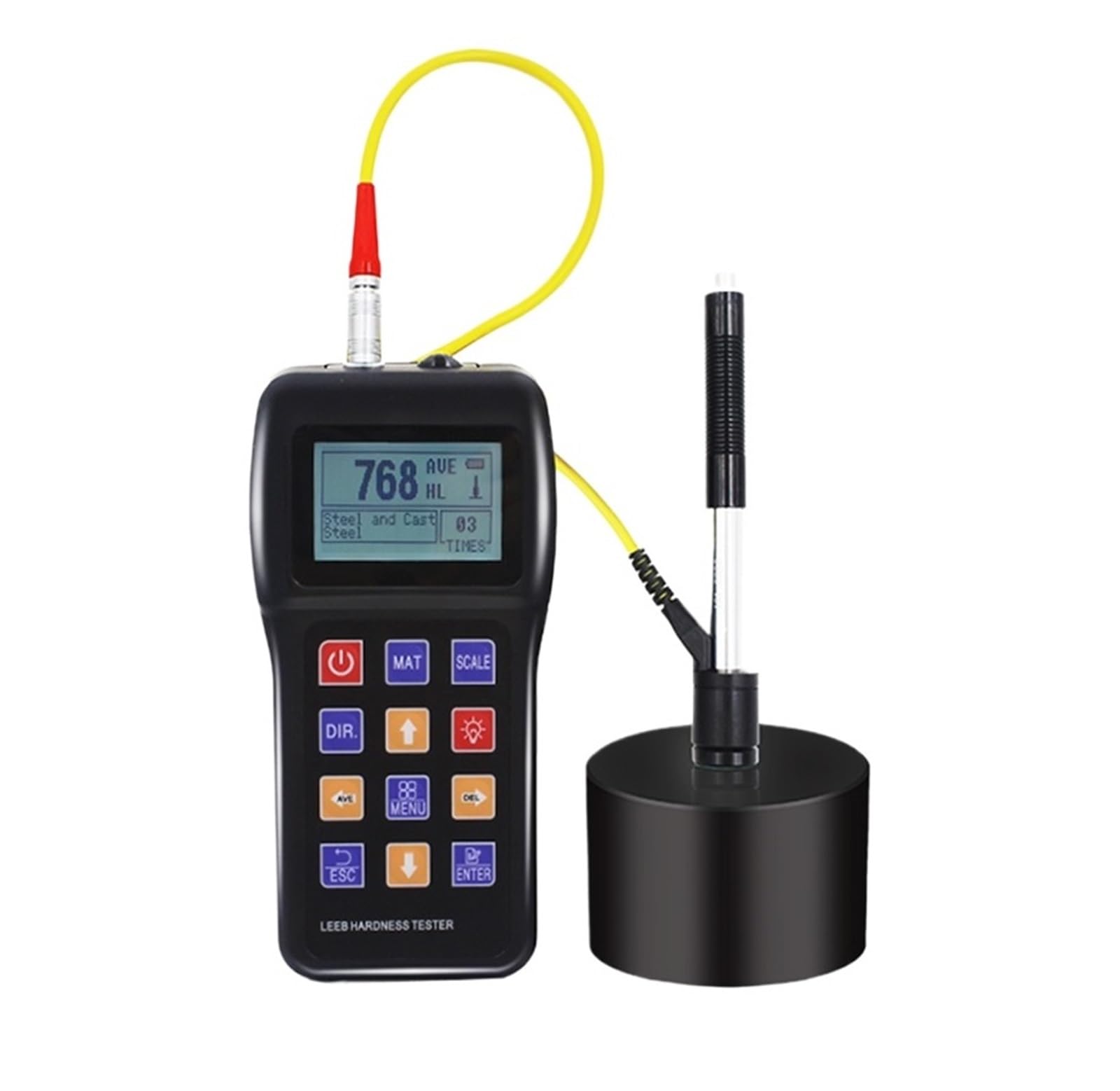 H180 Tragbarer digitaler Härteprüfer mit LCD-Display Härtemessgerät for Metall HL, HV, HRA, HRB, HRC, HS Lesbare Messungen
