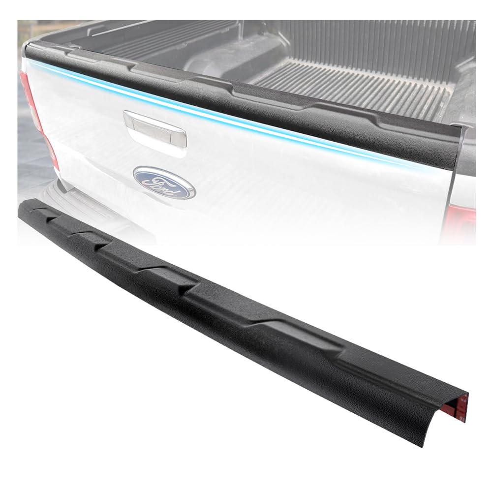 Cubierta trasera para portón trasero, color negro texturizado para Ford Ranger 2012-2022 Wildtrak Raptor Stormtrak Wolftrak XL XLT Limited