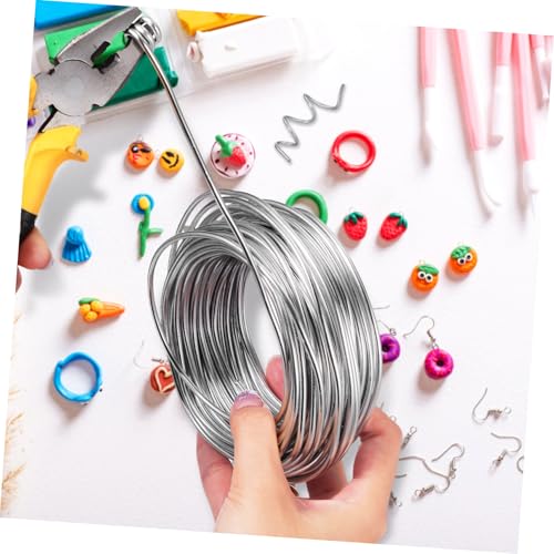 Alambre de aluminio flexible en rollo para modelar y artesanías plateadas 5