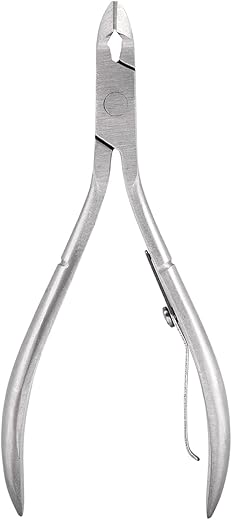 THR3E STROKES Trim Cuticle Nipper – Professional Stainless Steel Cuticle Remover/Trimmer for Pedicure, Manicure Tool for Toenails and Fingernails, Nail Care Professional Quality