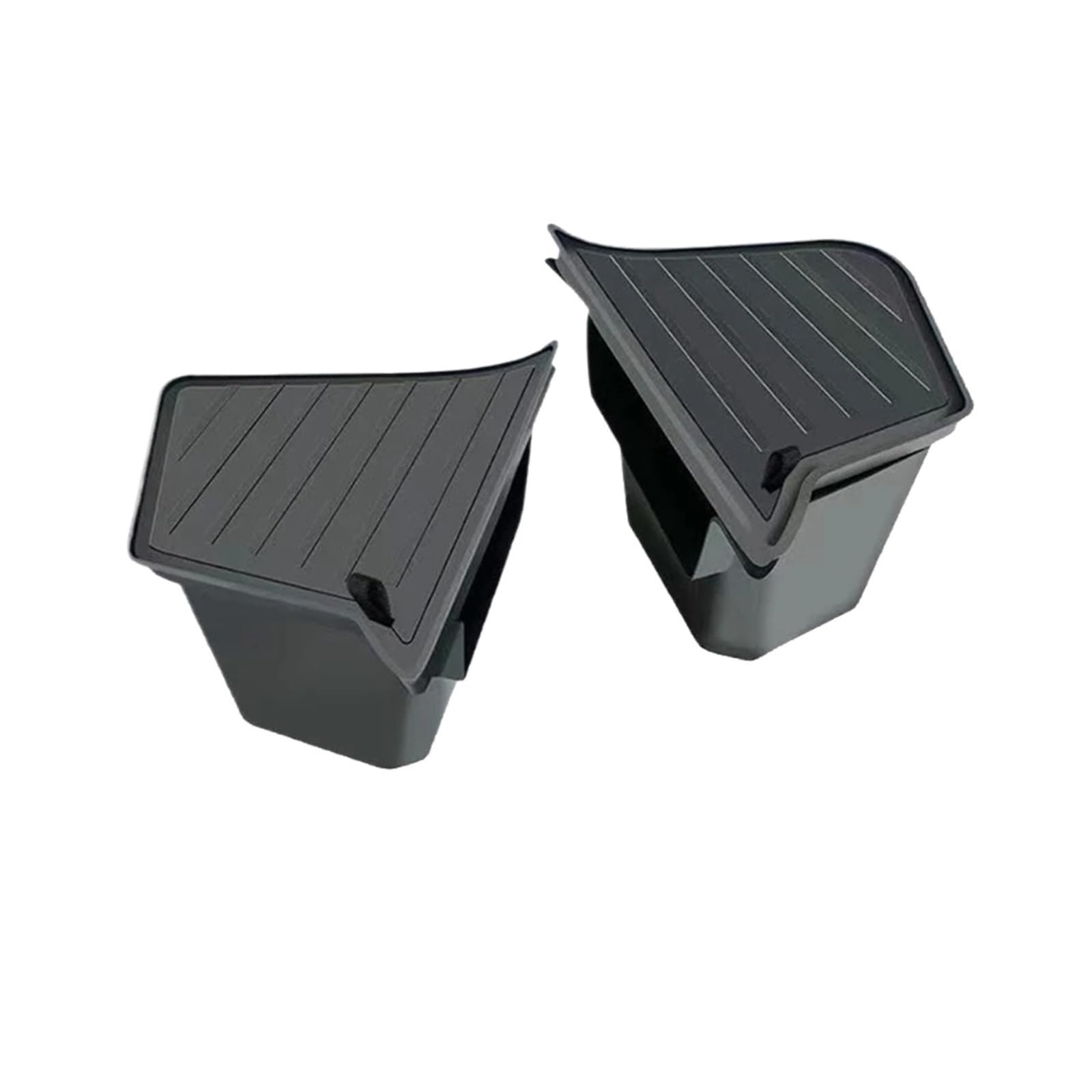 Étagère Arrière pour Tesla pour Modèle Y 2025 pour Juniper Organisateur De Coffre Arrière Boîte De Rangement Latérale Rangement Accessoires De Rangement Housse Colis Cargo(TPE Box TPE Lid)