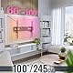 RICOO TV Wandhalterung Fernseher Halterung Neigbar für 60-100 Zoll Fernsehhalterung für Wand N2396 Universal Wandhalter Smart Flach OLED Curved Fernseh-Halter bis 75 Kg & VESA 900 x 600 mm