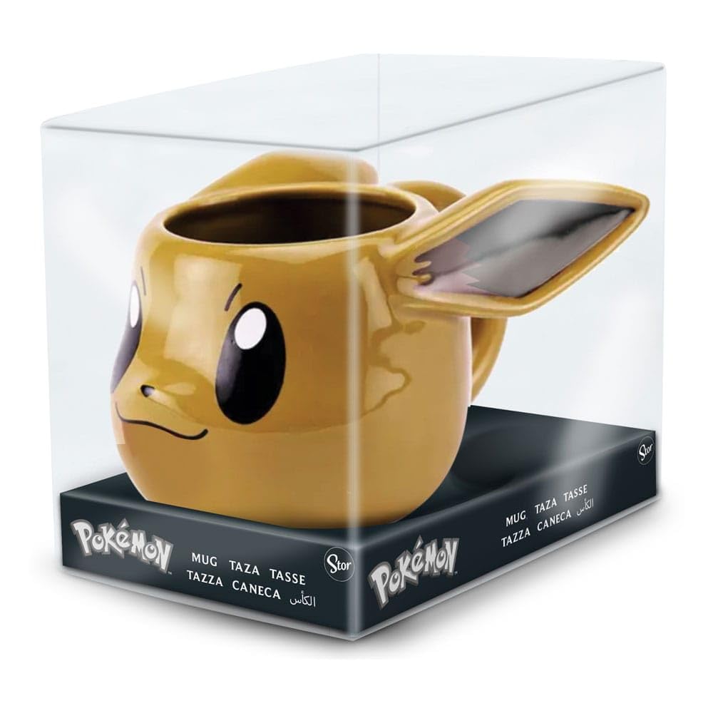 Stor Light Brown Line Pokemon 3D Eevee Mug 385 Ml