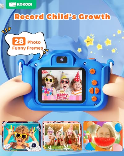 Image of KOKODI - Selfie Camera for Kids, Christmas Birthday Gifts for 3-12 Year Old Boys Girls, HD Digital Video Camera for Toddlers, Toys for 3 4 5 6 7 8 Year Old 5