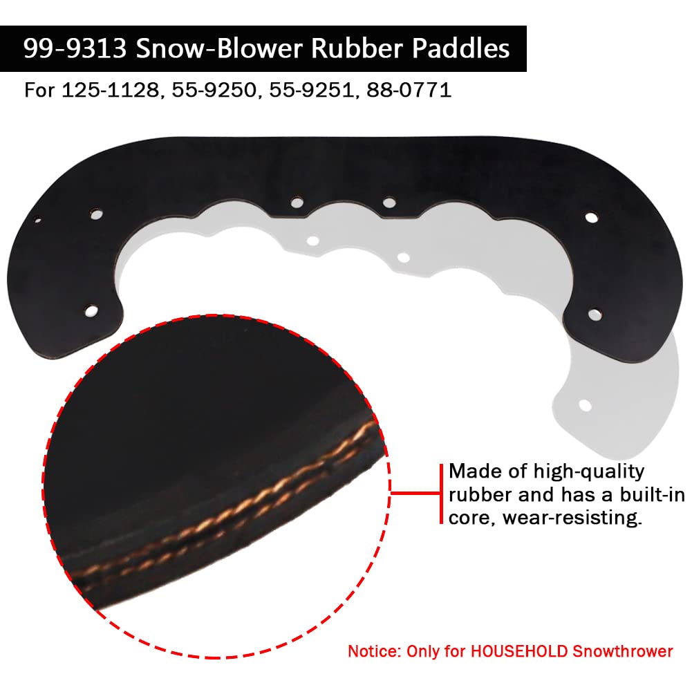 HUZTL 99-9313 Remolques de quitanieves 55-8760 Raspador con 66-7460 Kit de hardware de imprimación para soplador de nieve Toro CCR2000 CCR2450 CCR3000 CCR3650 CCR3600 Snowthrower