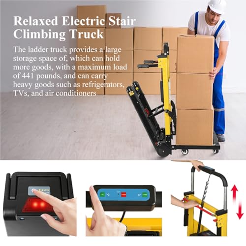 Carretilla eléctrica para escaleras con capacidad 441 lb miniatura 4