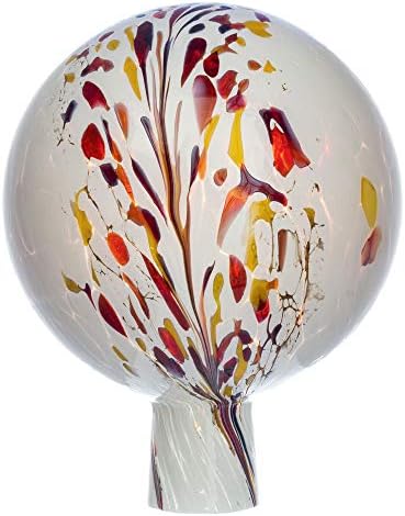 Marolin Rosenkugel für den Garten/Gartenkugel (15cm Durchmesser weiß