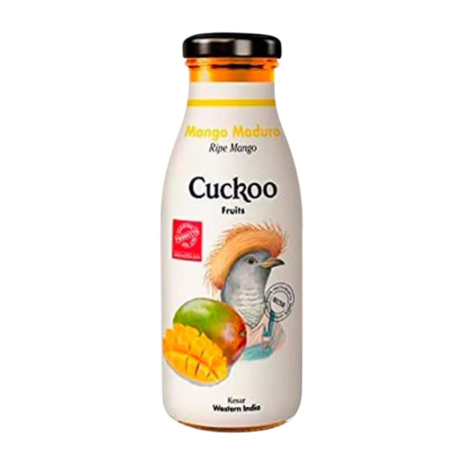 Refrescos y Mixers Caja de 24 unidades Cuckoo Mango Maduro Botellín 25 cl