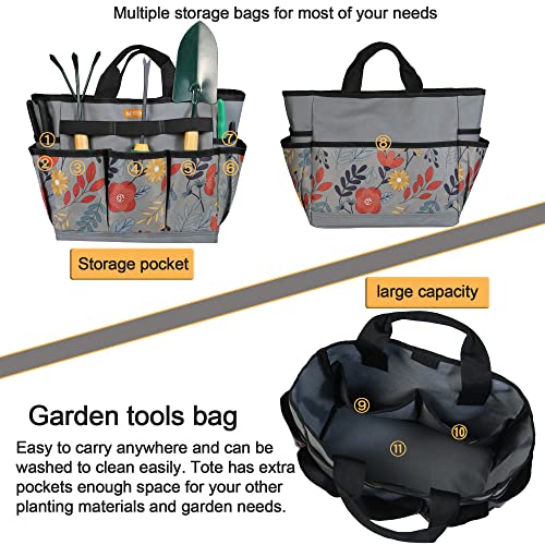 image for MDSTOP Garden Tool Bag, Garden Tool Kit Holder Home Organizer Storage 