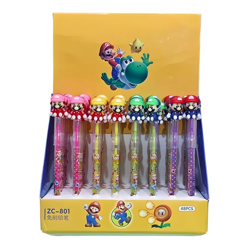 Radiance™ 12 Pcs Fancy Mario Shape Bullet Pencil Kids|Stationery Pencil Set Girls, Boys| Best Birthday Return Gift (Assorted Design & Color) (B0D9R14DXV) Amazon Price History, Amazon Price Tracker