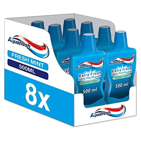 Aquafresh Extra Fresh Daily Mouthwash 8x500 ml Cover