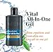 HANAJIRUSHI Men's Vital All-in-One Lotion | Hydrating, Holding Oil-Based Lotion Type Beauty Essence | After Shave | Beauty Essence | Dry Skin, Sensitive Skin, Travel Size, Made in Japan (2.8 fl oz)