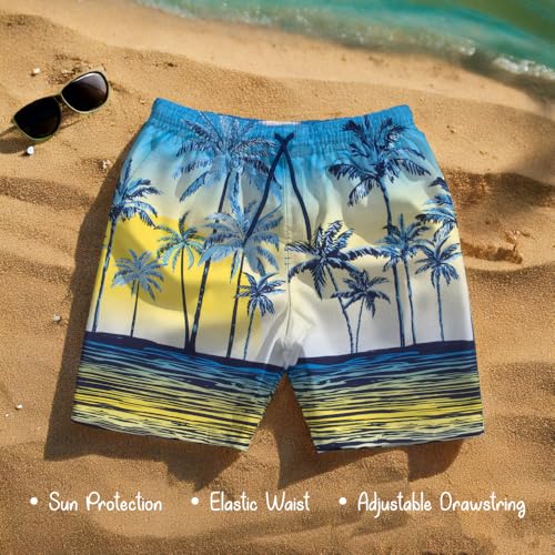 Tommy Bahama Boy's 2-Piece Swimsuit Set, Rash Guard & Swim Trunks 2-Pack Bundle for Kids and Teens3