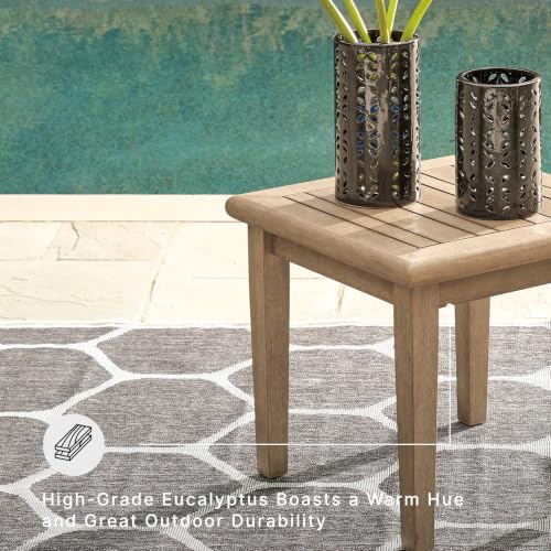Signature Design by Ashley Gerianne Outdoor End Table, Eucalyptus Wood - image 3