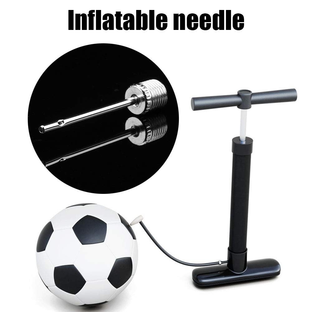 Aguja de bomba de bola infladora de acero inoxidable para inflar pelotas deportivas, fútbol, baloncesto, fútbol, rugby, netball, voleibol, balonmano, pelotas de waterpolo