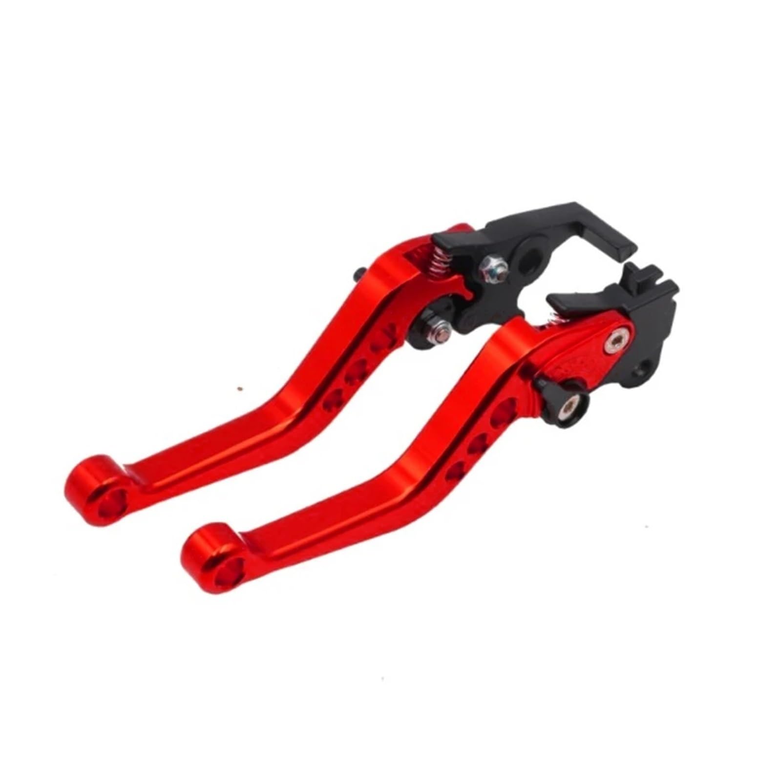 Hoqcszfup Red Motorbike Brake Levers Handle Motorbike Cnc Alloy Clutch Drum Brake Lever Handle Adjustable Modification Universal Fit For Honda Fit Yamaha(Red)