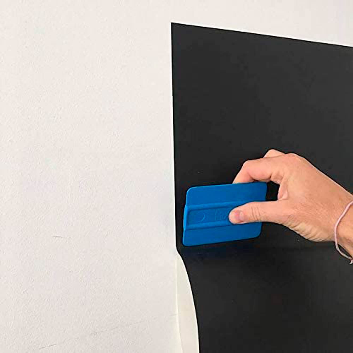 Pizarra Adhesiva Negra 100 x 122 cm Autoadhesiva para Pared con Tizas y Rotuladores