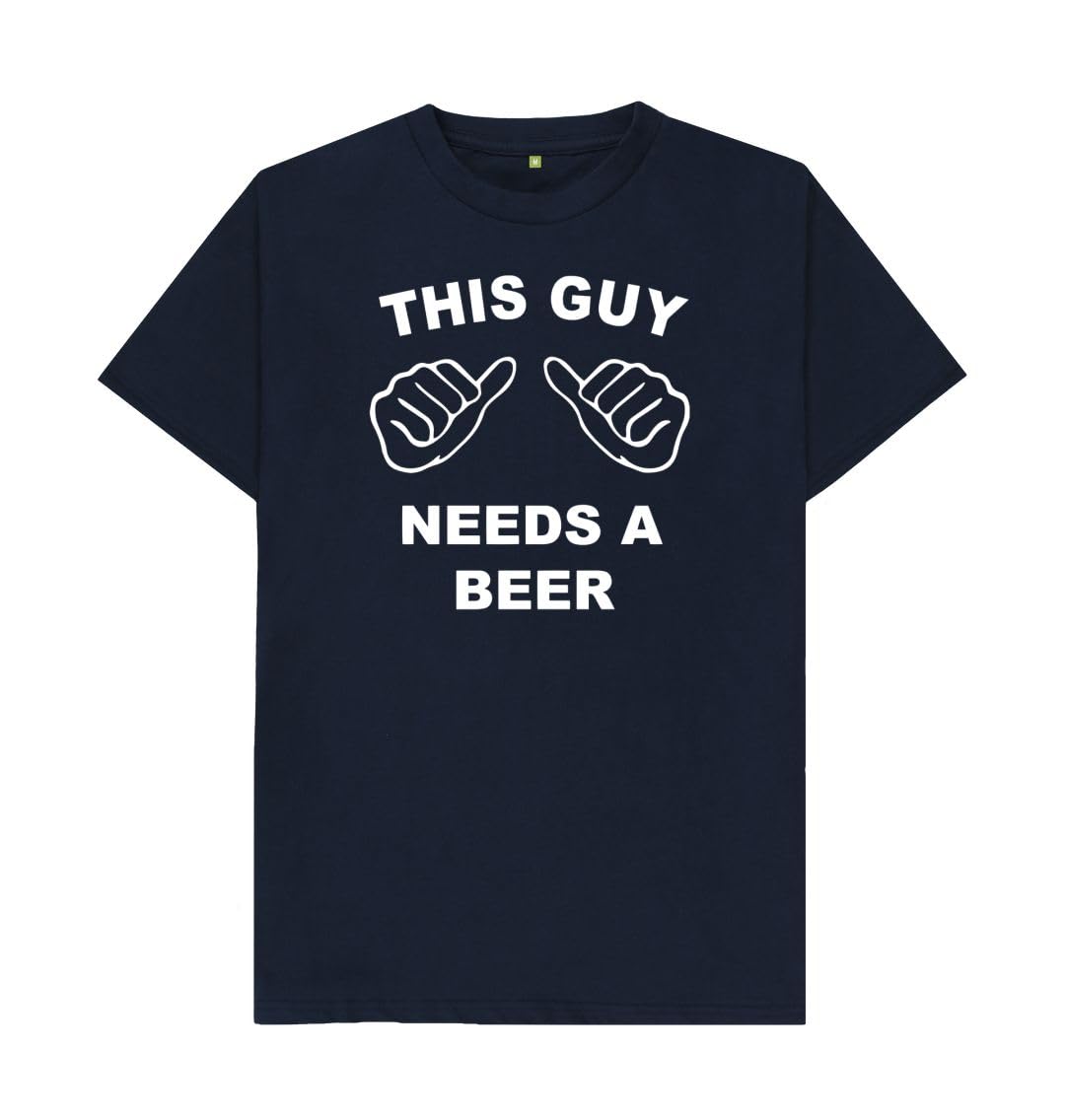 Shirtbox This Guy Needs A Beer Slogan T-Shirt