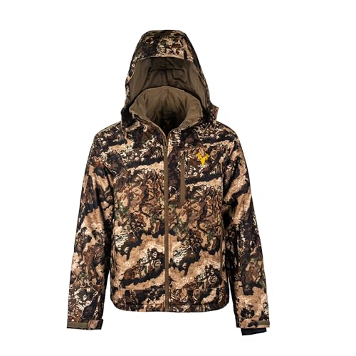 HOT SHOT Men’s Insulated Camo Hunting Parka, Waterproof Jacket, Versatile Camouflage Hunting Clothes for Men