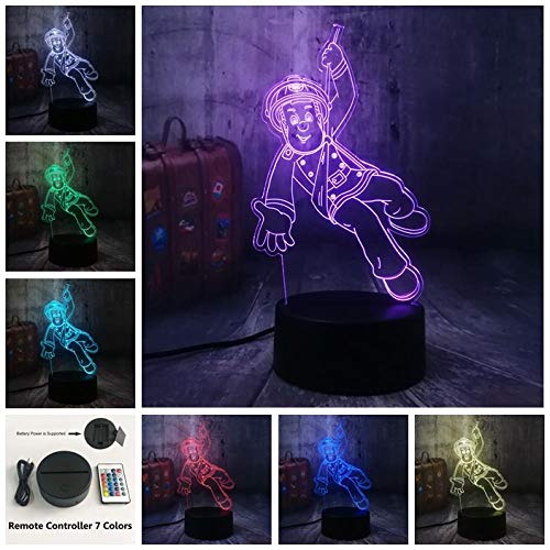 Preisvergleich Produktbild Feuerwehrmann sam feuerwehr nachtlicht 3d led usb tisch schreibtischlampe wohnkultur weihnachtsgeschenk display birne spielzeug geburtstag presentusb wiederaufladbare lesung schlafen nacht füttert prä