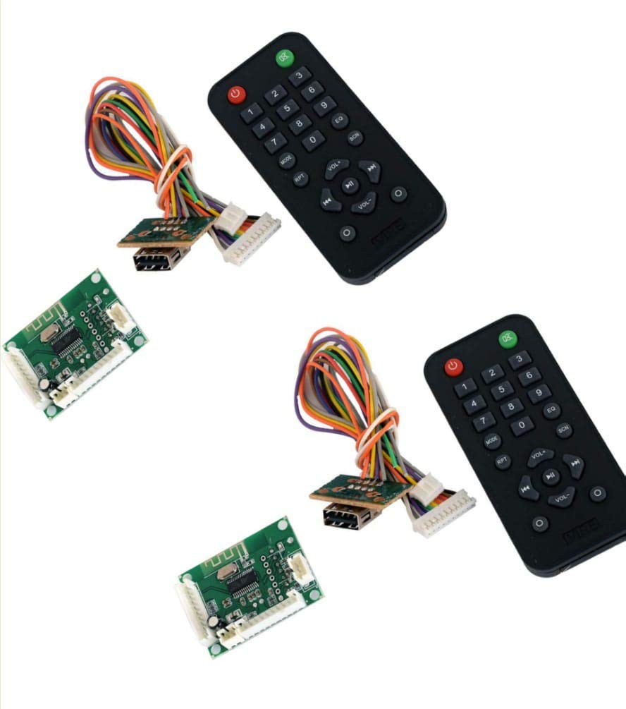 Bluetooth MP3 with Dancing Display, FM, USB, AUX, Card, Decoder Module (Set of 2)