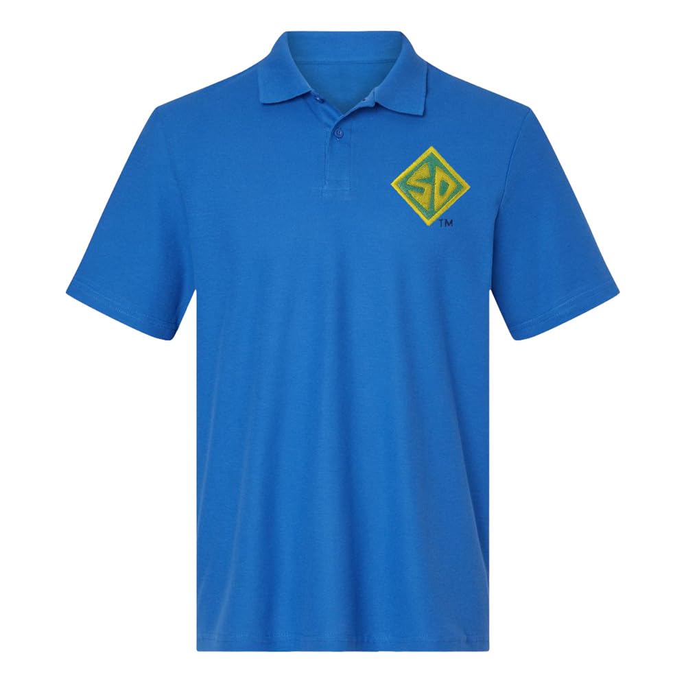 Popfunk Pop Culture Men's Adult 100% Cotton Knit Embroidered Polo Shirt Collection