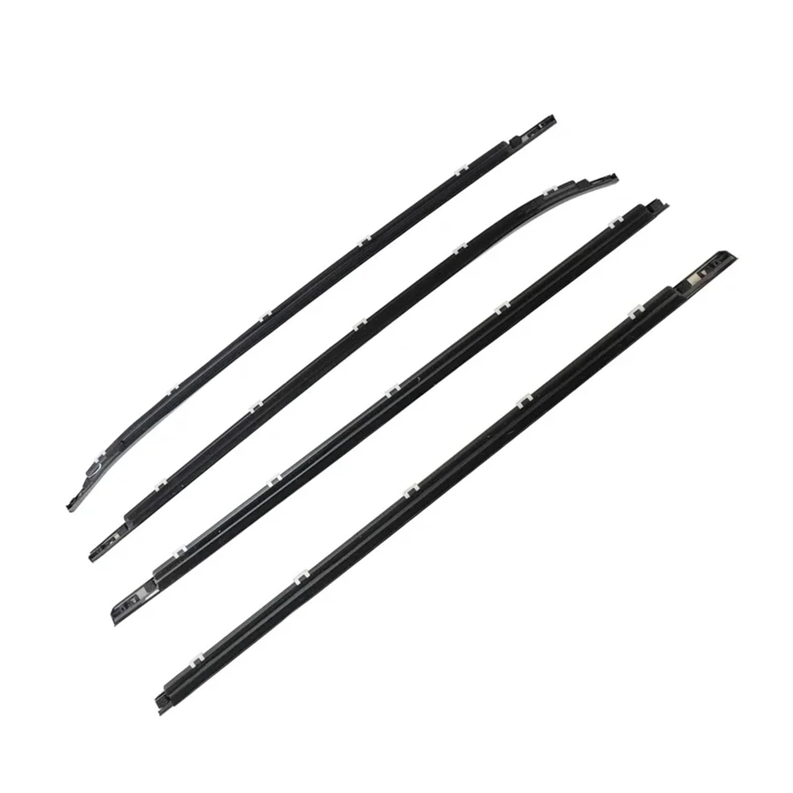 Watjcse One Color 4Pcs Car Side Window Weather Strip Compatible With Hyundai I30 2008-2011 822102L000 Auto Glass Waterproof Pressure Weatherstrip Sealing