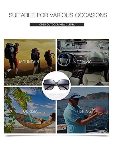 FEISEDY Oversized Butterfly Sunglasses Women Men Square Designer Style B25094